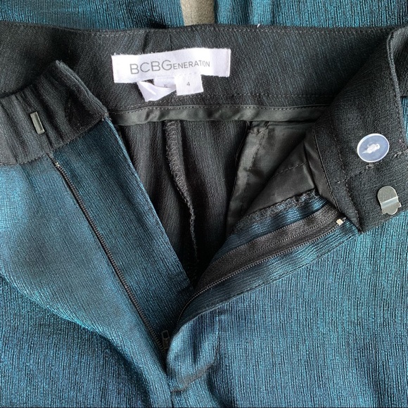 3 For $20 BCBGeneration Metallic Teal/Blue Pants BCBG - Picture 7 of 10